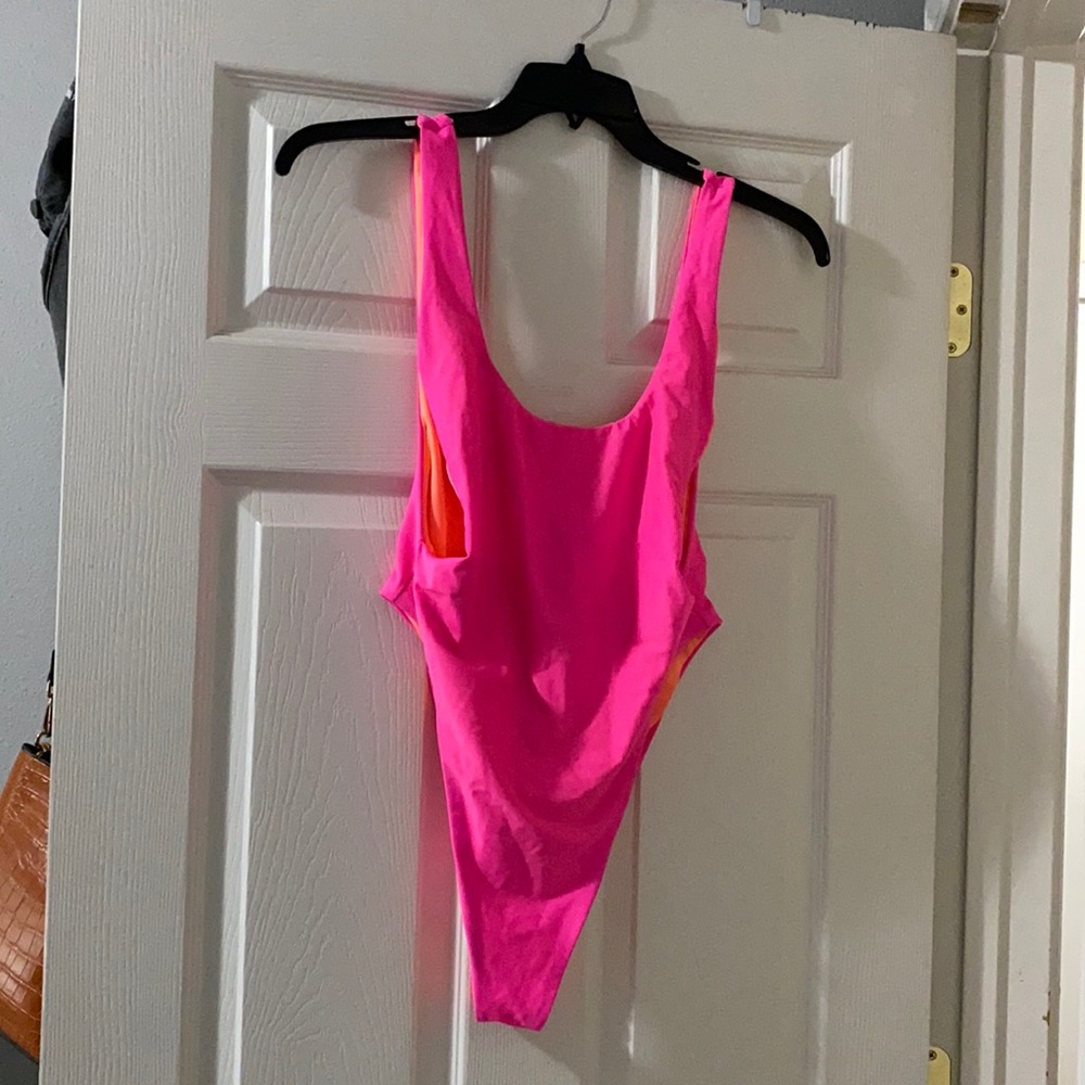 Hot pink one piece